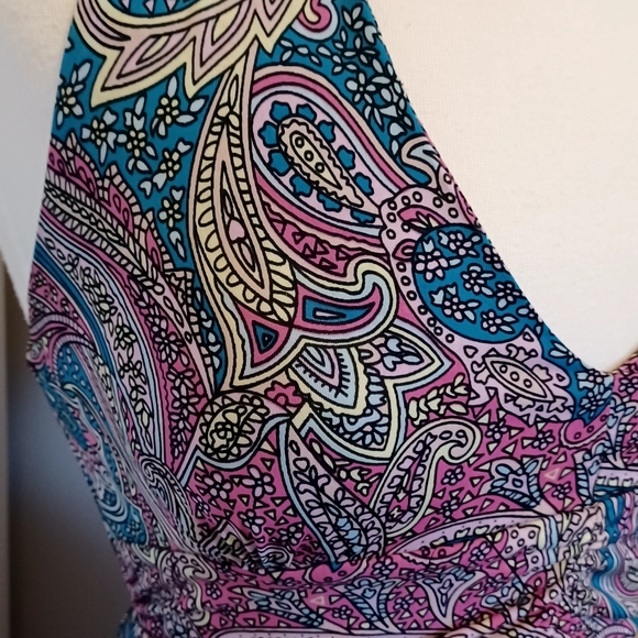 West Loop Halter Dress Sz Small. Beautiful Paisley print. - Picture 3 of 11